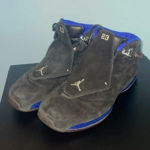COPY - Air Jordan 18 (black suede & royal blue) No box